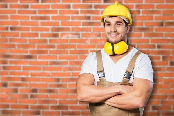 çalışma üniformalı yakışıklı erkeklere