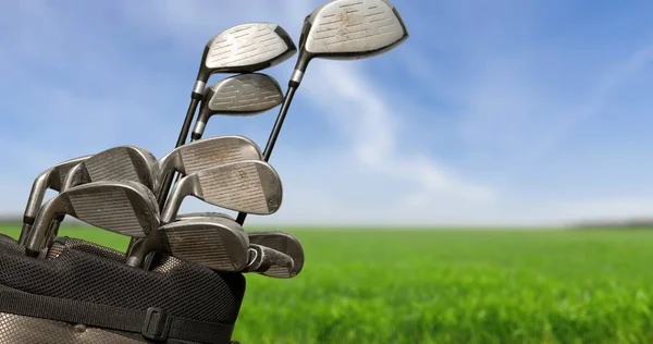 Diferentes clubes de golfe — Fotografia de Stock