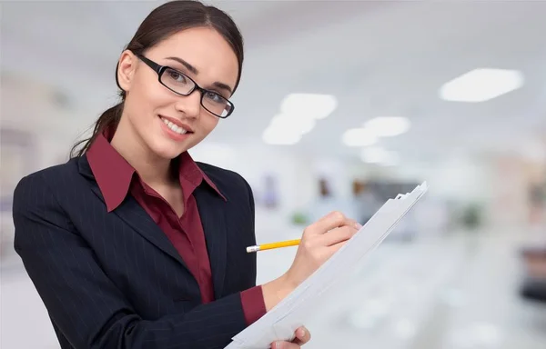 Glückliche Studentin — Stockfoto