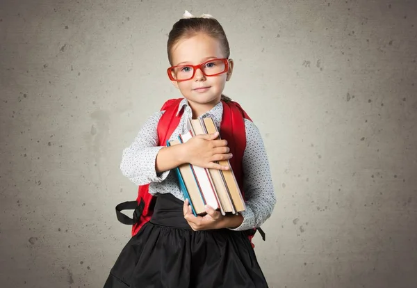 Girl student with book — Stock Photo, Image