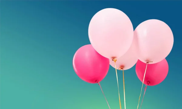 群的彩色气球 — 图库照片
