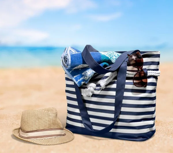 Colorful Bag on Summer Beach — Stock Photo, Image