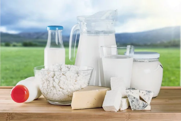Süt ve süt ürünleri toplama — Stok fotoğraf