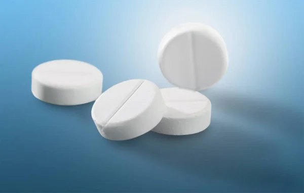 Лекарства круглые таблетки — стоковое фото