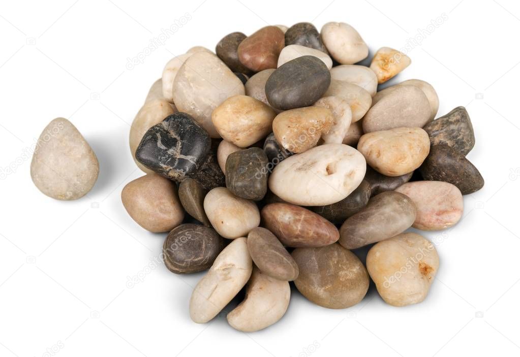Gray pebble stones