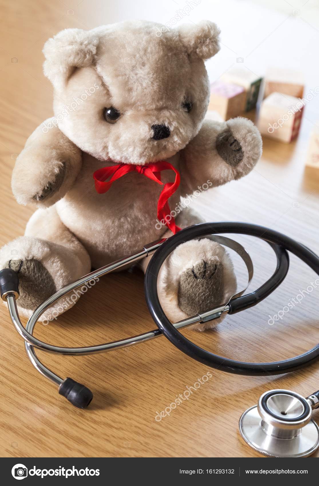 teddy bear with stethoscope