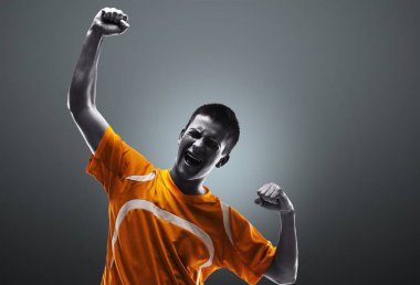 genç erkek futbol oyuncusu 