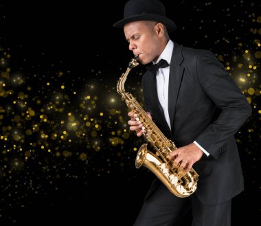 Saksafonla oynayan adam