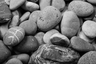 Gri çakıl taşları