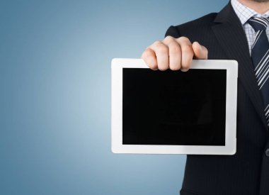 iş adamı holding dijital tablet 