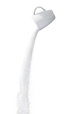 Beyaz şeker kabın içinde 