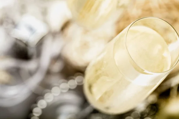 Шампанська флейта з охолодженою бульбашкою — стокове фото
