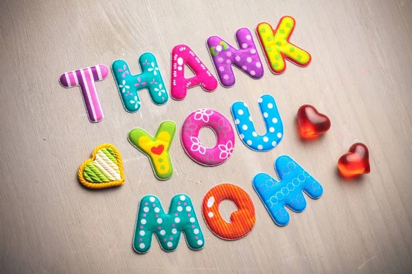 Lovely Greeting Card Thank You Mom — Stock Photo, Image