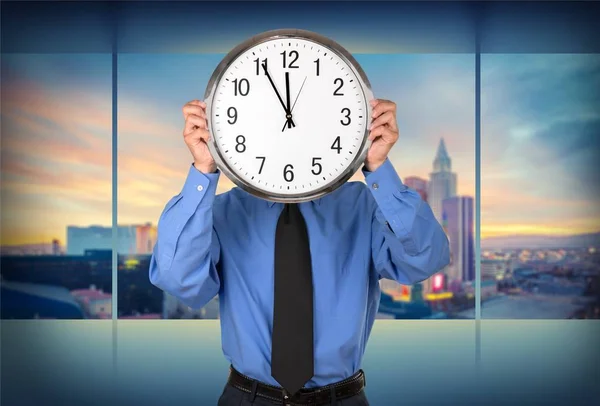 Hombre de negocios manos con reloj — Foto de Stock