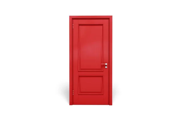 Porta di legno rosso — Foto Stock