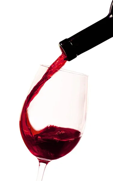 Glasse kırmızı şarap — Stok fotoğraf