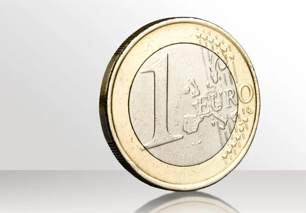 Монета 1 евро — стоковое фото