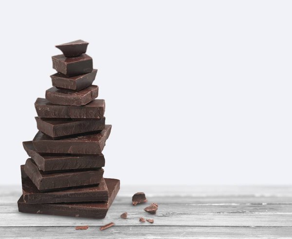 Кусочки вкусного шоколада
