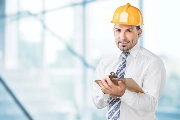 Ingenieur een nota nemen. — Stockfoto