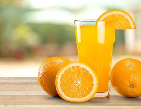 Heerlijke jus d'orange glas — Stockfoto