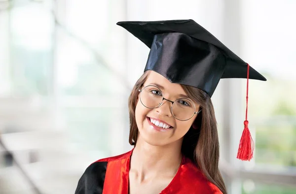 Studente donna sicura — Foto Stock