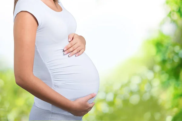 Schattig zwangere buik — Stockfoto