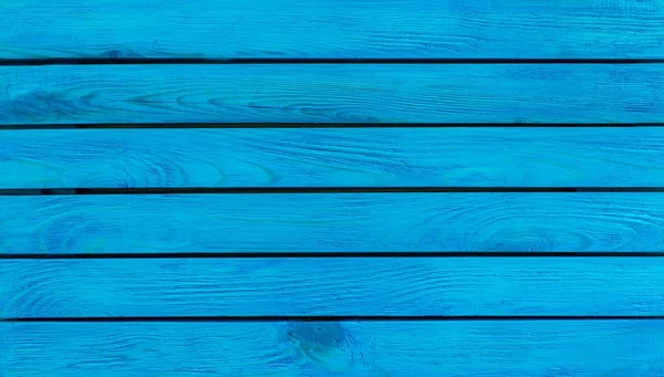 青い木製の背景 — ストック写真