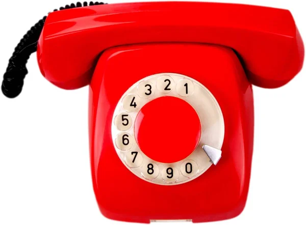 Retro-rotes Telefon — Stockfoto