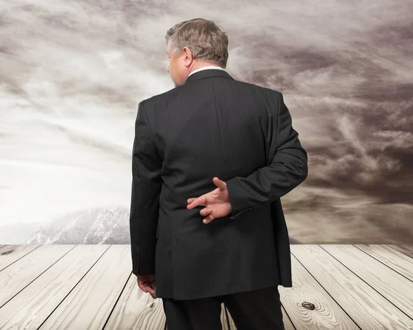 Businessman in black suit — Stock Photo, Image