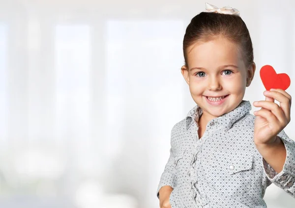 Leuk meisje met boek — Stockfoto