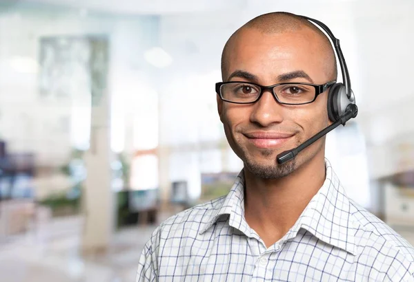 Operador de call center — Fotografia de Stock