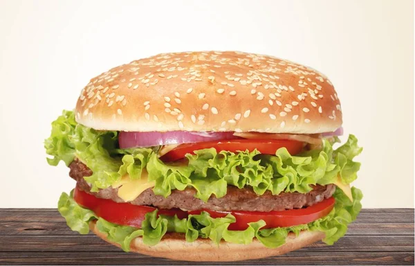 Hambúrguer saboroso fresco — Fotografia de Stock