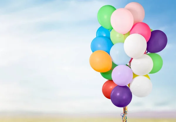 Bos van kleurrijke ballonnen — Stockfoto