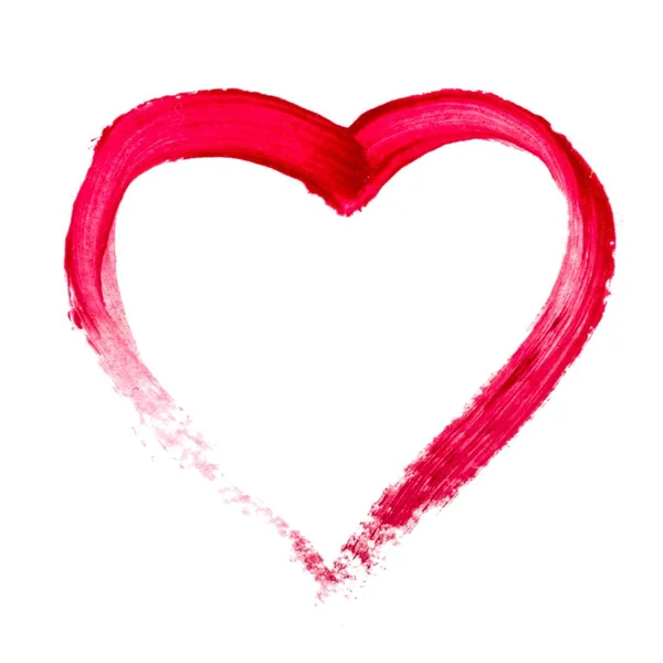 Rood hart teken — Stockfoto