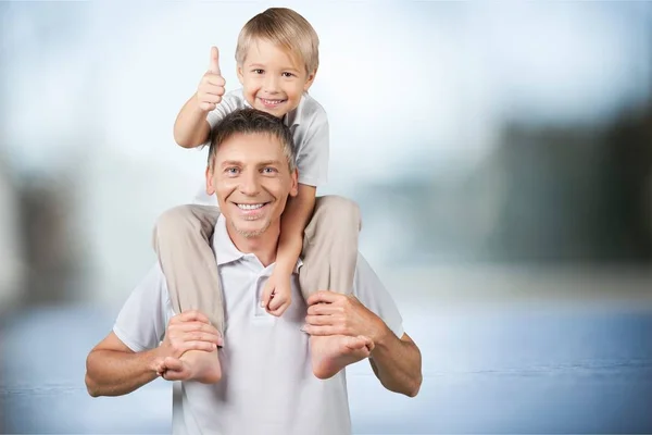 Jovem pai com filho — Fotografia de Stock