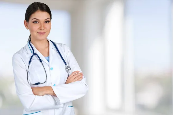 Doctor woman smiling — Stock Photo, Image