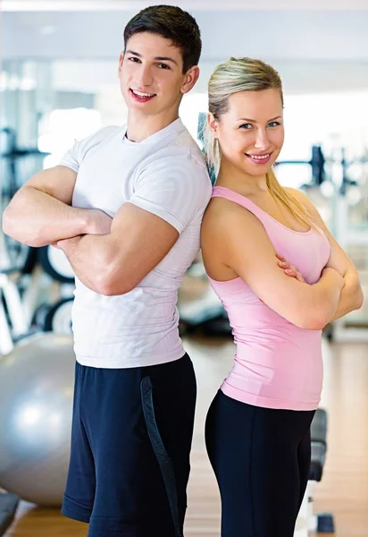 Sporty couple work out — Stock Photo, Image