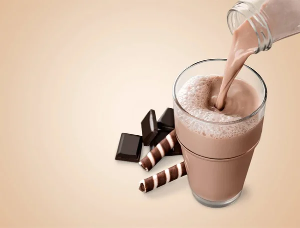 Delicioso batido de chocolate — Foto de Stock