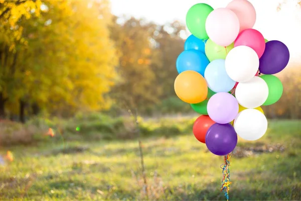 Manojo de globos de colores —  Fotos de Stock