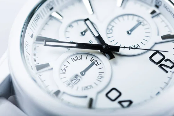 Close-up photo of metal clock — Stock Photo, Image