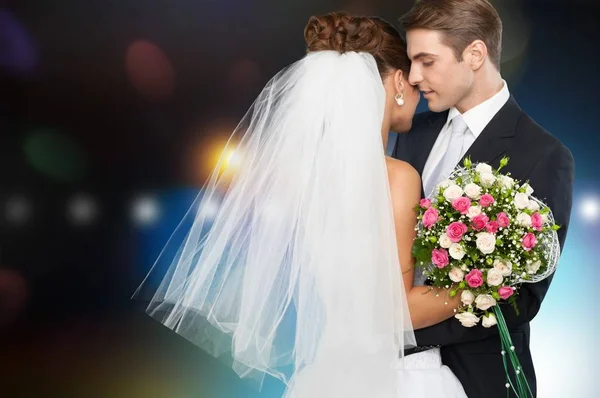 Unga bröllop par Royaltyfria Stockbilder