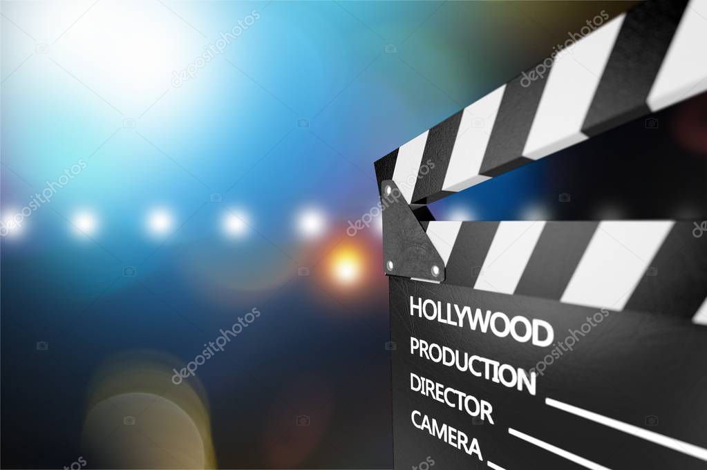 Movie clapper template