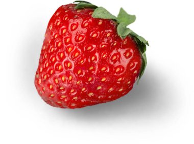 Kırmızı çilek izole edilmiş. 