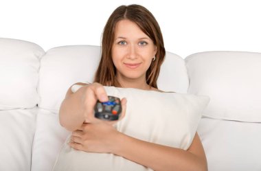 Uzaktan kumandalı kadın 