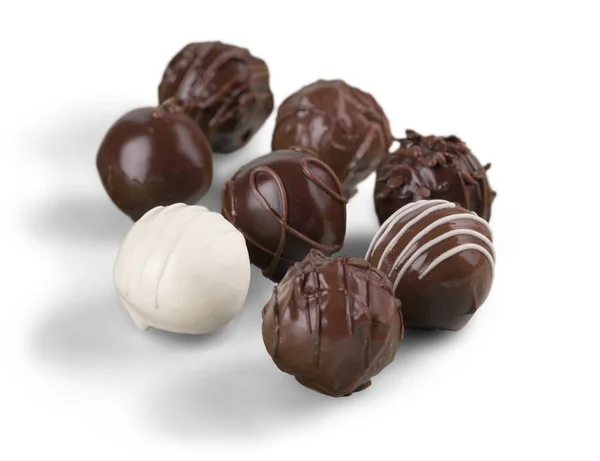 Verschillende chocolade snoepjes — Stockfoto