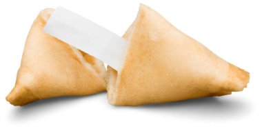 Fal kurabiyesi boş notu ile