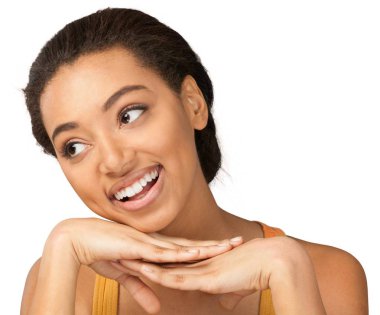 güzel bir Afrikalı-Amerikalı kadın 