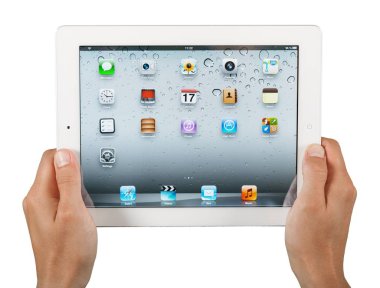 tablet pc elinde olan adam