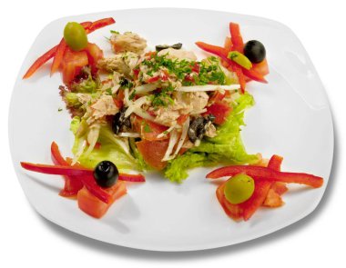 Sebzeli taze salata