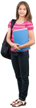 Genç ve güzel kadın öğrenci